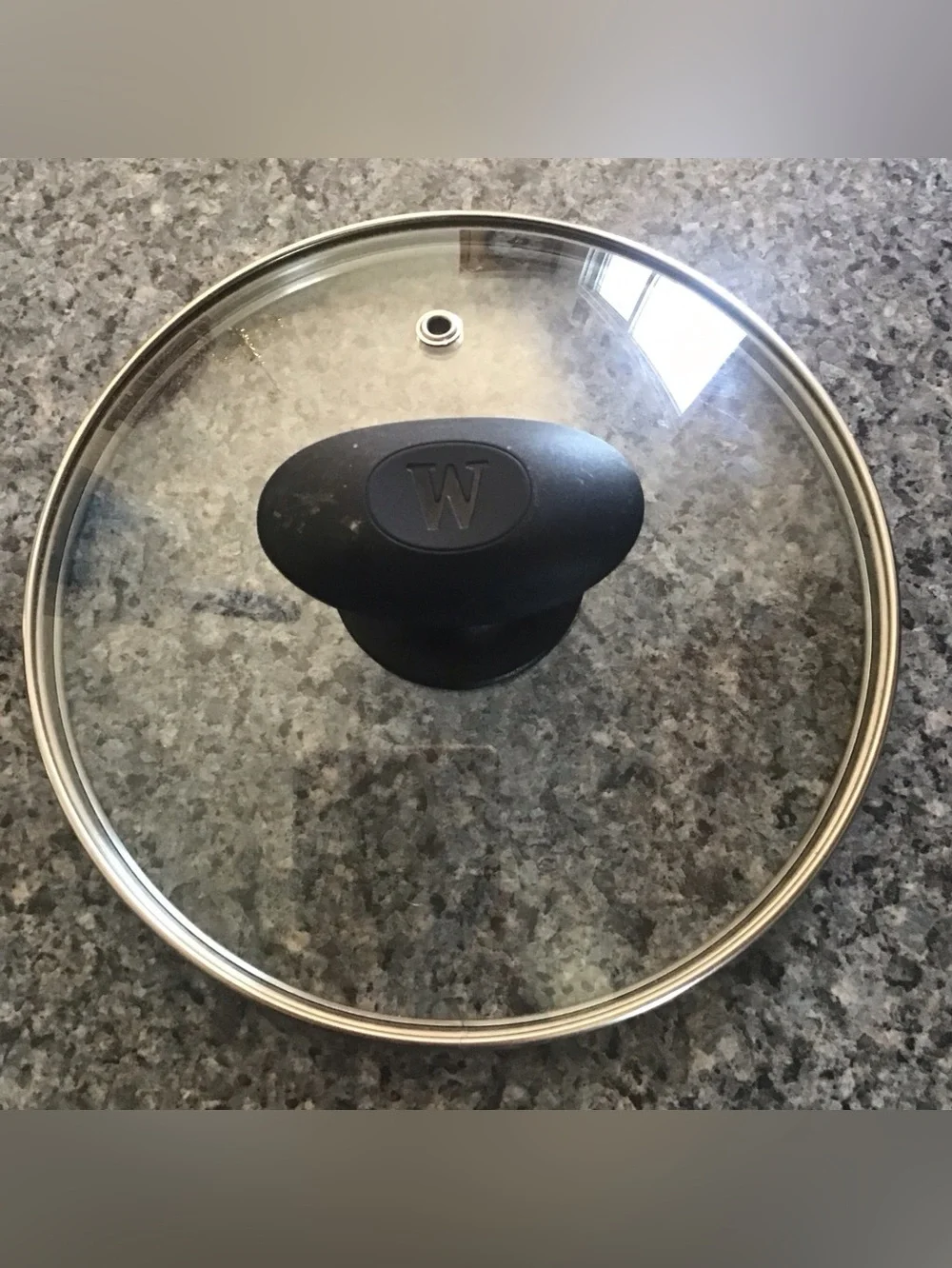 Glass Replacement Pan Pot Lid Only Black Knob 